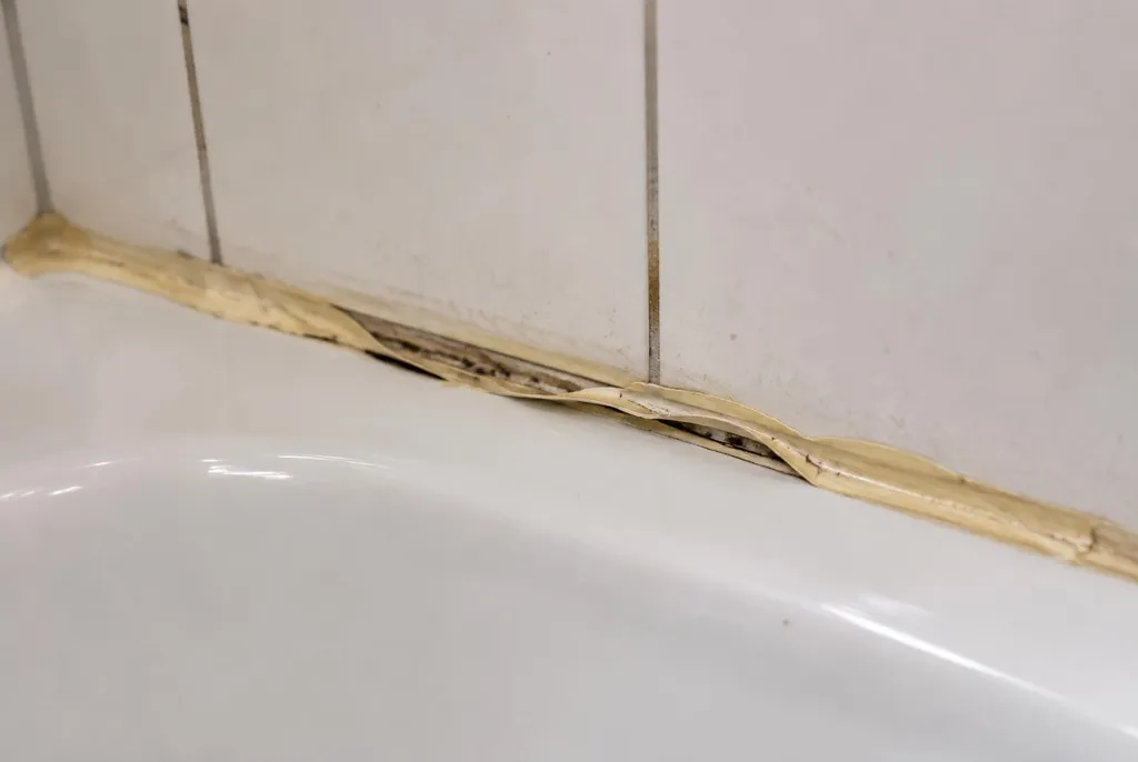 Kitbedrijf Gouda – loslatende kit naast het bad